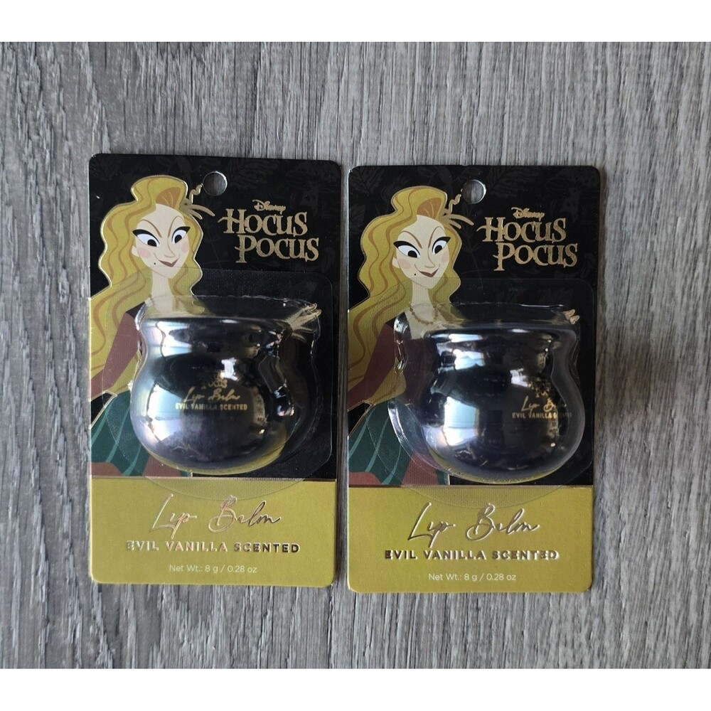 2 Hocus Pocus Disney Lip Balm Set- Sarah Halloween Gifts Limited Cute!